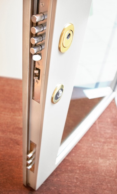 Triple locks on our security doors