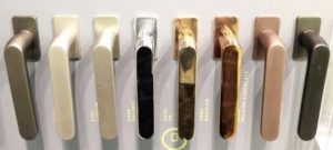 Spoilt for choice with new designer handles range for aluminium security doors and windows!
