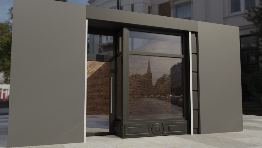 secure shop fronts 3D design service