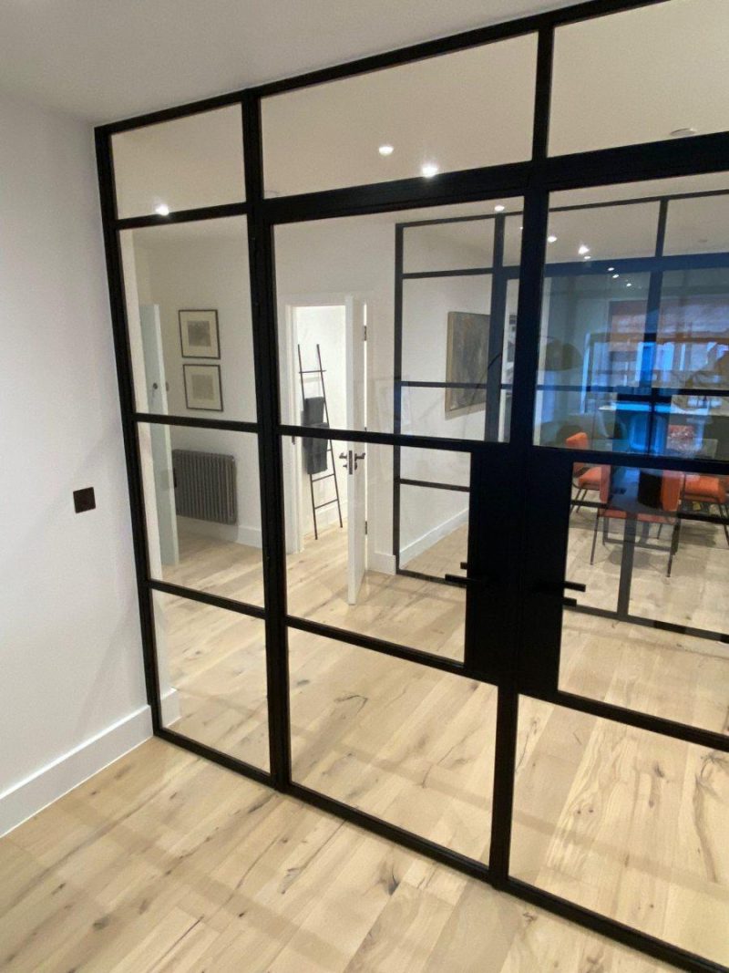 Industrial steel doors with glass - Secure House